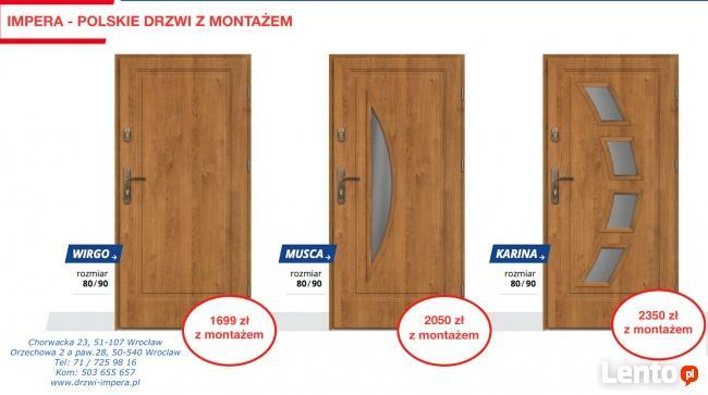 Najtańsze drzwi, okna, rolety z usługą montażu Wrocław