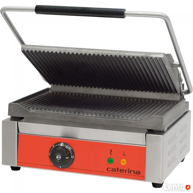Grill kontaktowy panini opiekacz ryflowany Caterina