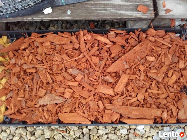 Zrębki kolorowe do ogrodu worek 50 litrów