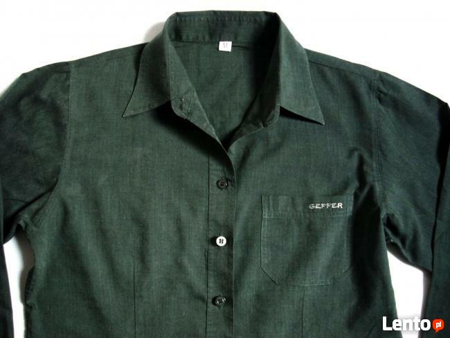Koszula grafitowa zieleń 38 M