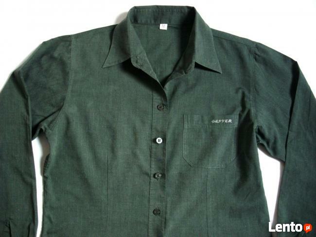 Koszula grafitowa zieleń 38 M