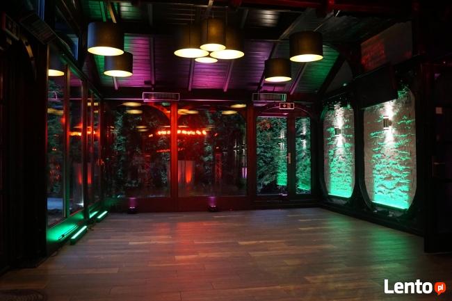 Dekoracja Światłem Czerwony biały dywan love ciężki dym