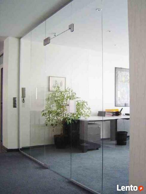 Ścianki szklane, drzwi szklane z folią Aktywną