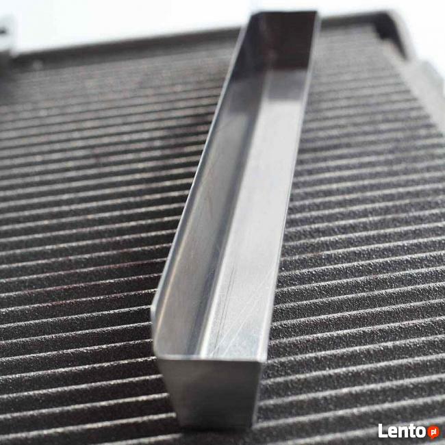 Pojedynczy grill kontaktowy gładko/ryflowany Caterina