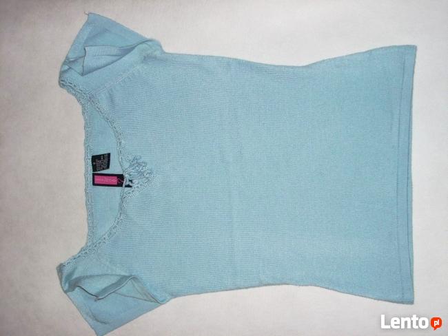 Błękitna Bluzeczka Dzianina 34 XS