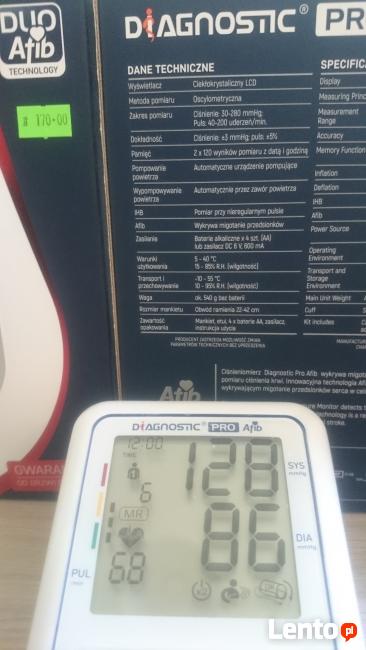 Ciśnieniomierz Diagnostic ProAfib naramienny z zasilaczem,