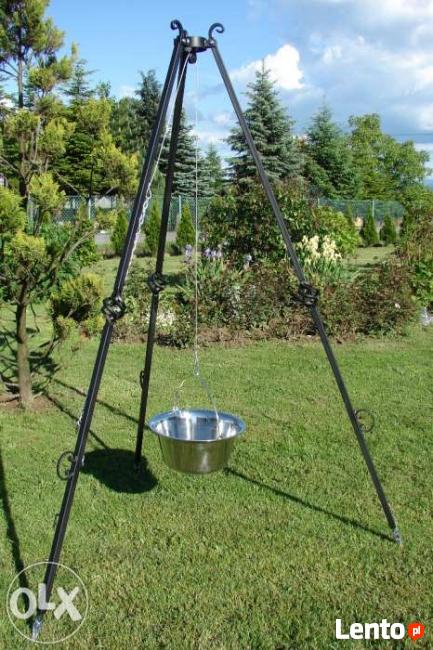 Grill kuty ogrodowy trójnóg, Grill Cygański H 230 FI 60