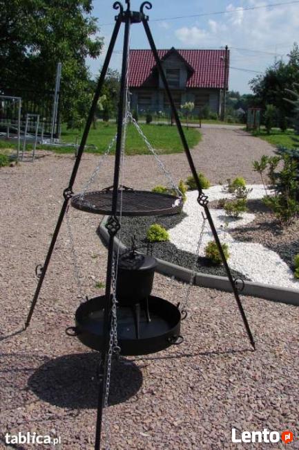 Grill kuty ogrodowy trójnóg, Grill Cygański H 230 FI 60