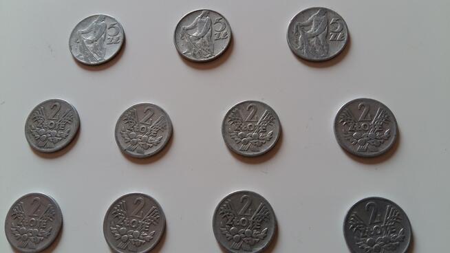 Zestaw monet polskich z lat 1958 i inne