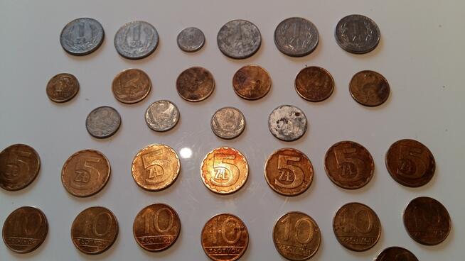 Zestaw monet polskich z lat 1960 - 1990.