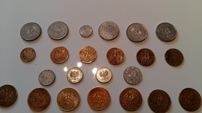 Zestaw monet polskich z lat 1960 - 1990.