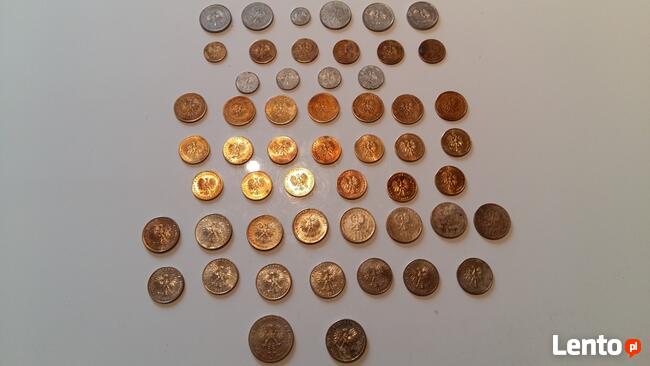 Zestaw monet polskich z lat 1960 - 1990.