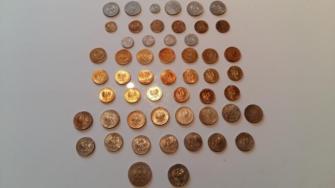 Zestaw monet polskich z lat 1960 - 1990.