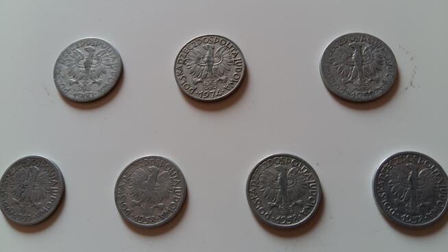 Zestaw monet polskich z lat 1958 i inne