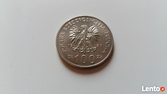 Moneta Kazimierz III Wielki 100 zł z 1987