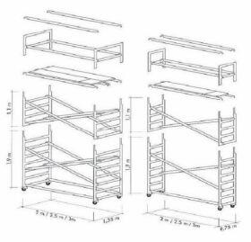 Wynajem rusztowań , rusztowania aluminiowe