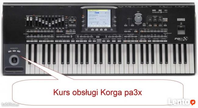 Korg pa4x pa5x (pa700/pa1000) szkolenie, kurs