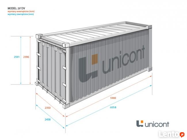 KONTENERY MORSKIE 20 DV - 40 DV - 40 HC