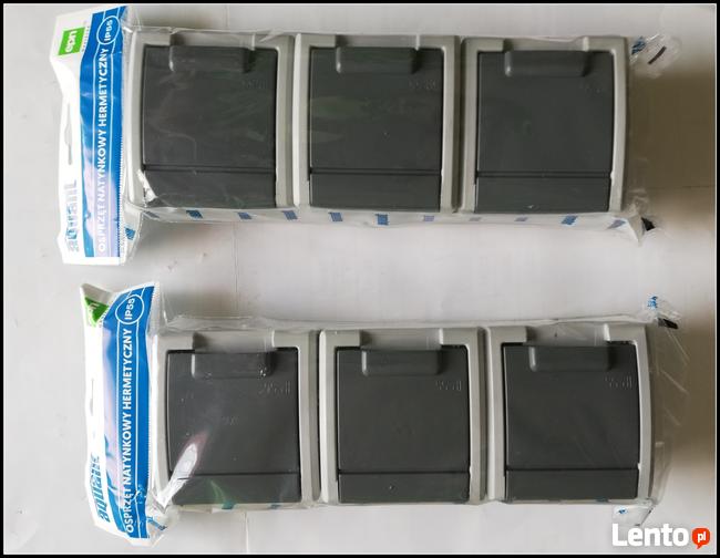 Elektroplast GNT-3x2P+z Gniazdo potrójne z uziemieniem AQUAN