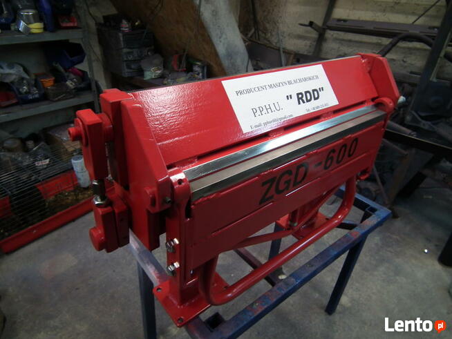 Zaginarka do blach giętarka krawędziarka ZGD-600/3,0