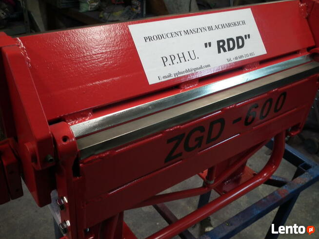 Zaginarka do blach giętarka krawędziarka ZGD-600/3,0