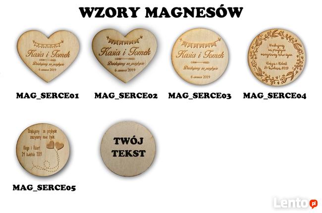 MAGNES serce - Podziękowanie GOŚCI Ślub WESELE