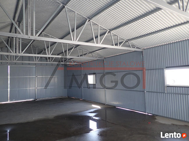 Garaż blaszany magazyn wiata 10x10 mocna konstrukcja hala