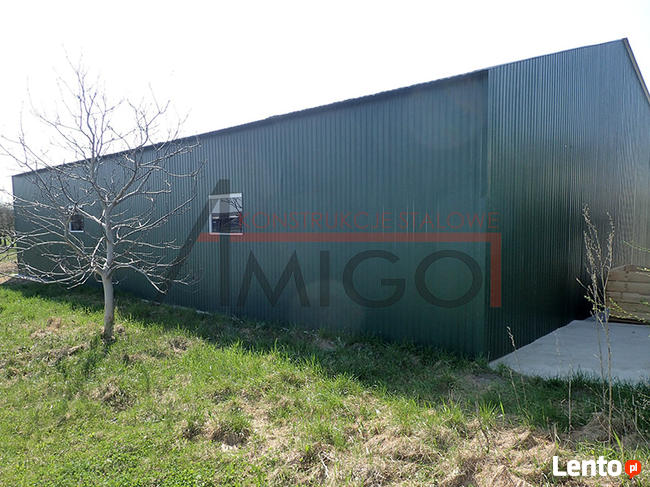 Garaż blaszany magazyn wiata 10x10 mocna konstrukcja hala