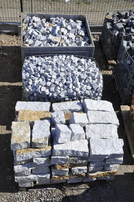 KOSTKA GRANITOWA SZARA, KAMIEŃ NATURALNY, KOSTKA BRUKOWA