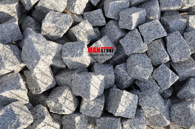 KOSTKA GRANITOWA SZARA, KAMIEŃ NATURALNY, KOSTKA BRUKOWA