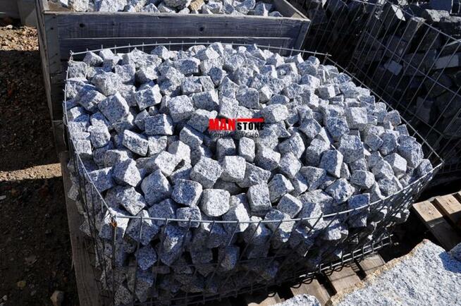 KOSTKA GRANITOWA SZARA, KAMIEŃ NATURALNY, KOSTKA BRUKOWA