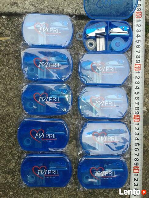 Zestaw biurowy: zszywacz, dziurkacz, taśma klej., zapas za 2