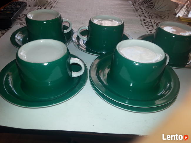 5filizanek ze spodkami porcelany wawel