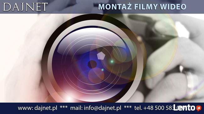 Montaż filmy ślubne, urodzinowe, okolicznościowe, biznesowe