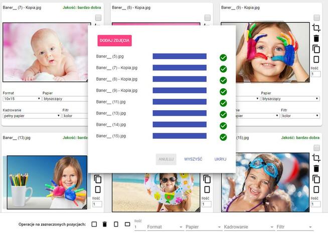 wywołanie zdjęć 15x21 ŚLUBNYCH najwyższej jakości.
