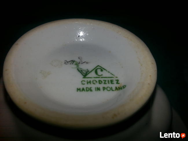 2 filizanki ze spodkami Chodziez