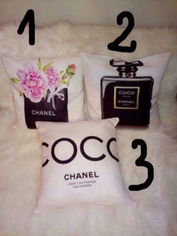 poszewki na poduszki glamour na wzór coco chanel