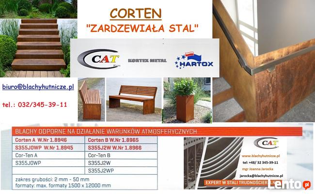 blacha corten "zardzewiała stal" dla archotektow