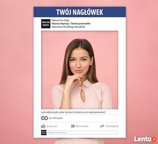 FOTO RAMKA Facebook Instagram Ślub Wesele Event TWÓJ WZÓR fo