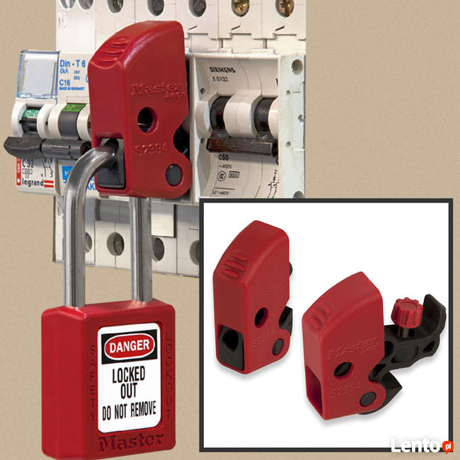 Masterlock Lockout blokada wyłączników elektrycznych S2394