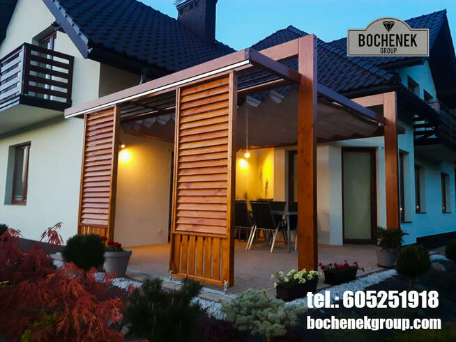 Pergola z drewna GEPARD. BochenekGROUP Budownictwo drewniane