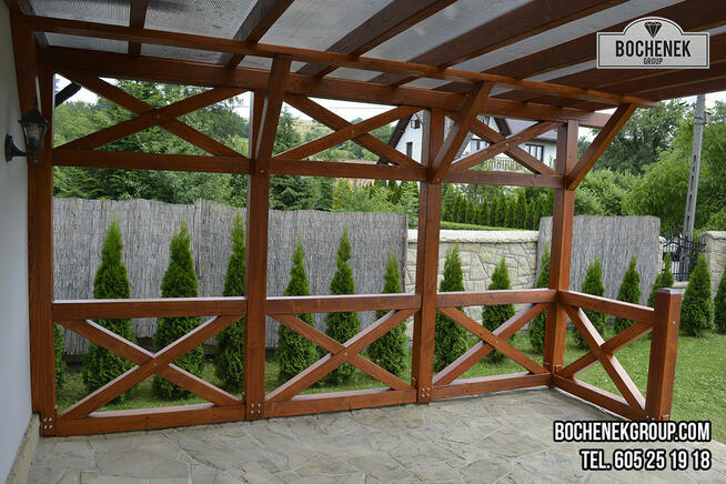 Pergola z drewna GEPARD. BochenekGROUP Budownictwo drewniane