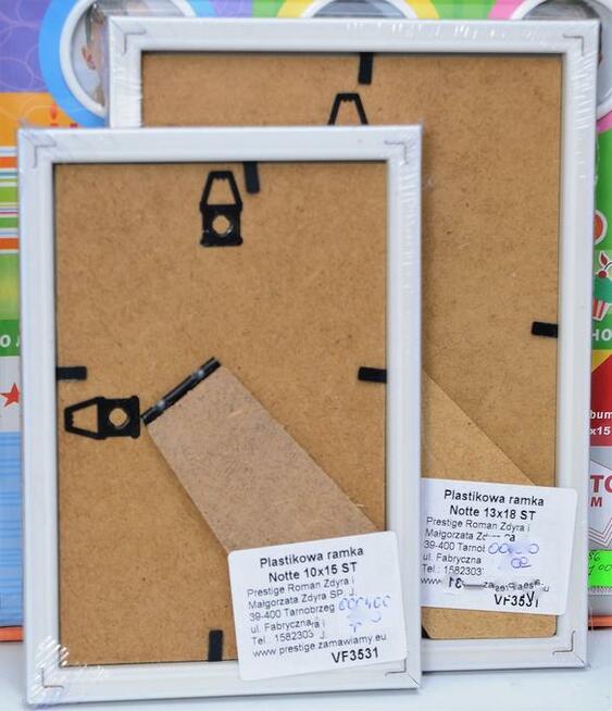 Ramki 10x15 oraz 15x21 kolor srebro, dodatkowo zdjęcia