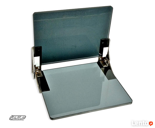 Krzesło ścienne szklane, krzesło wiszące: grafit