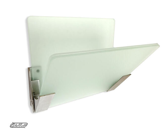 Krzesło ścienne szklane, wiszące, krzesło na ścianę - satyna