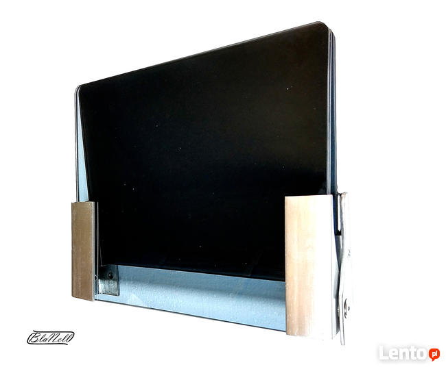 Krzesło ścienne szklane, krzesło wiszące: grafit