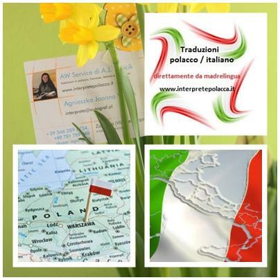 Tłumaczenia włoski polski - północne Włochy - faktura UE