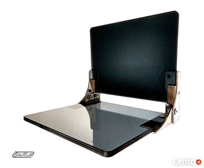 Krzesło ścienne szklane, krzesło wiszące: grafit