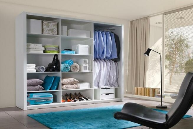 Pojemna szafa LONDON 250 popiel/biały mat! TANIO!