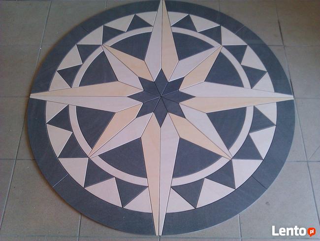 ROZETA PODŁOGOWA RóżA WIATRóW średnica 100 cm